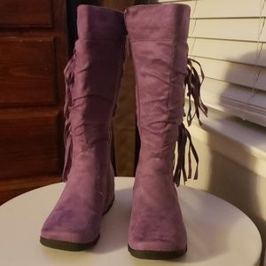 Purple boots